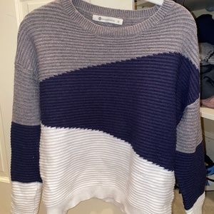 Impeccable Pig Zig Zag Color Block Sweater